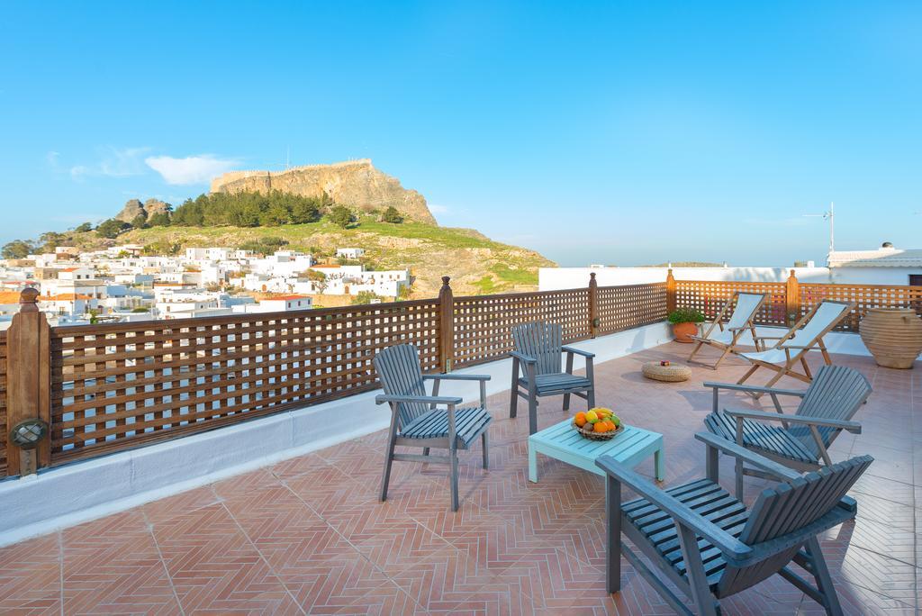 Villa Lindos Bagian luar foto